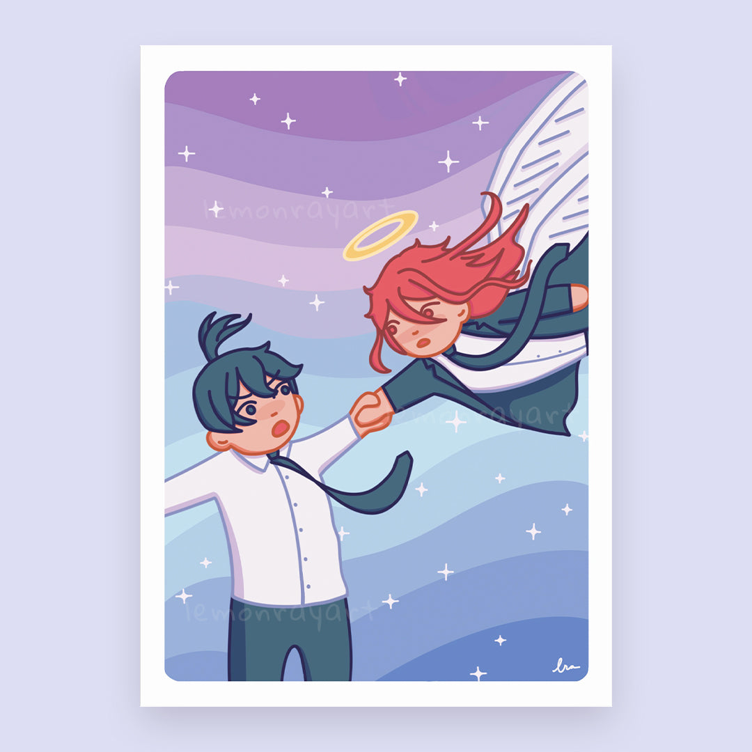 Devil Hunter & Angel Inspired Print