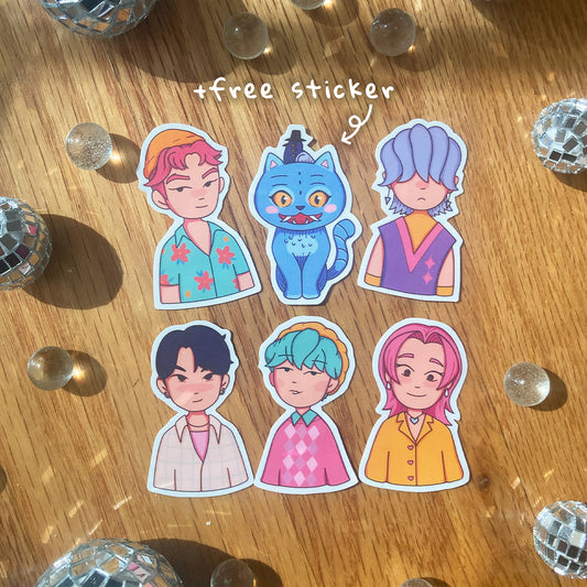 SAJA BOYS Inspired Stickers | Kpop Demon Hunters